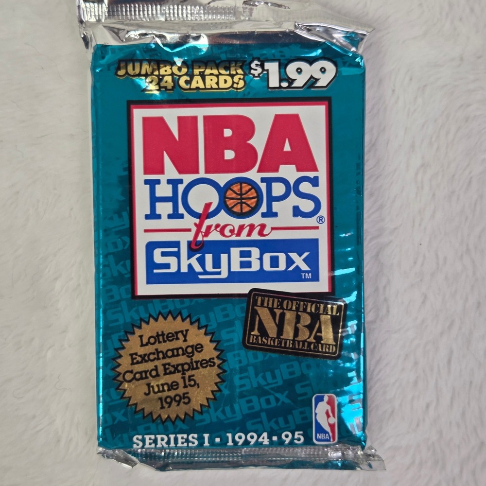 1994-95 SkyBox NBA Hoops Series 1 Jumbo Sealed 24 Card Pack Vintage